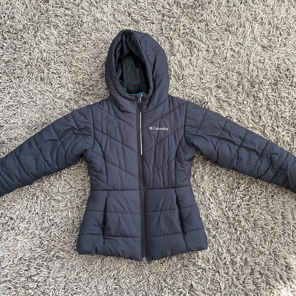 Columbia Girls Snow Jacket Black Size S Very Good Condition